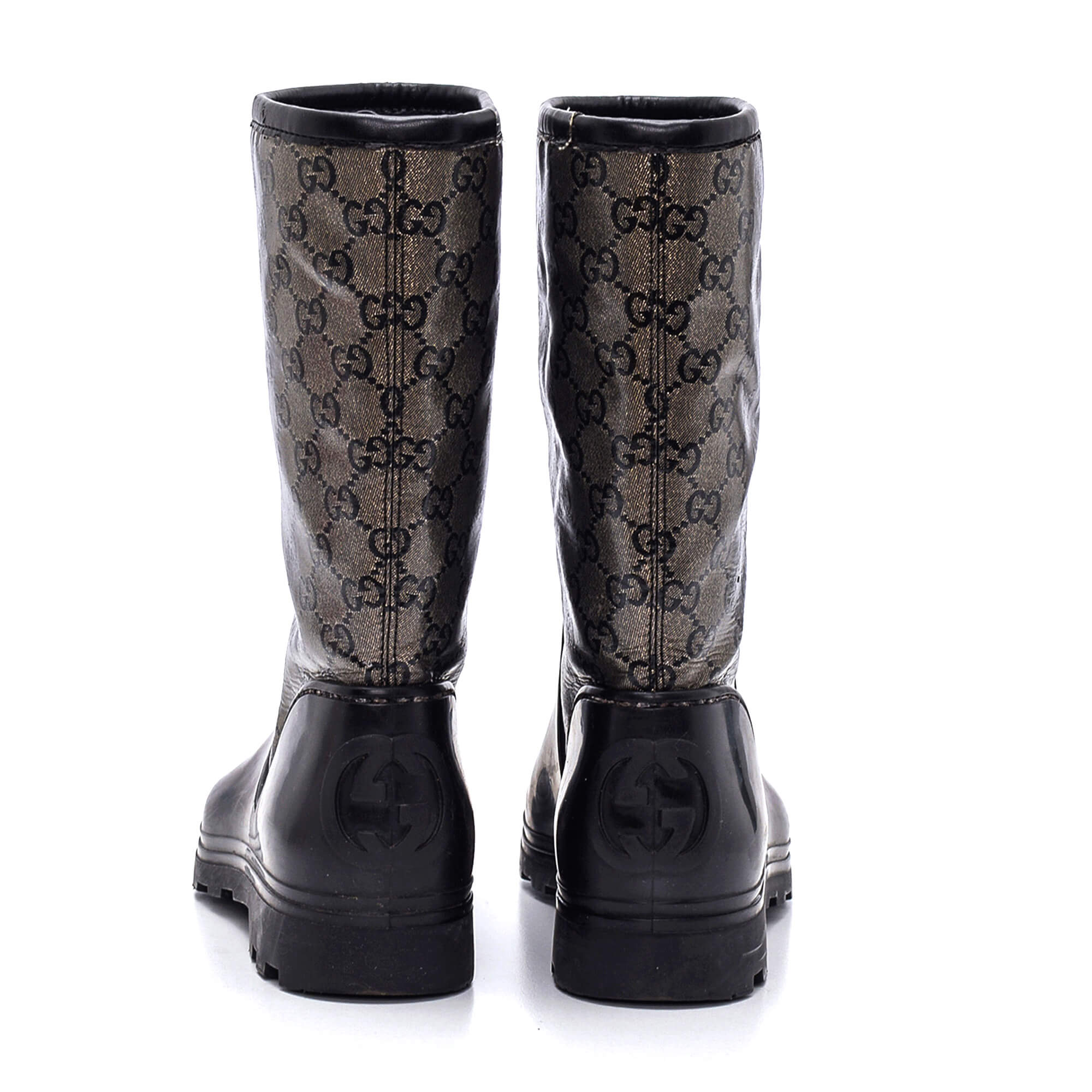 Gucci - GG Supreme Rubber Rain Boots/39